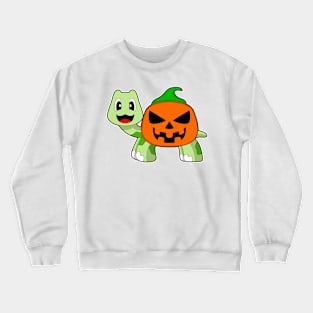 Turtle Halloween Pumpkin Crewneck Sweatshirt